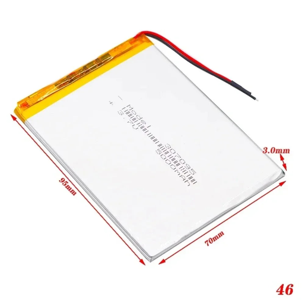 307095 5000mAh 3.7V Li-ion High Capacity Polymer Lithium Batteries Rechargeable Battery New Date Accessory DIY Equipment Tools Oasis Select