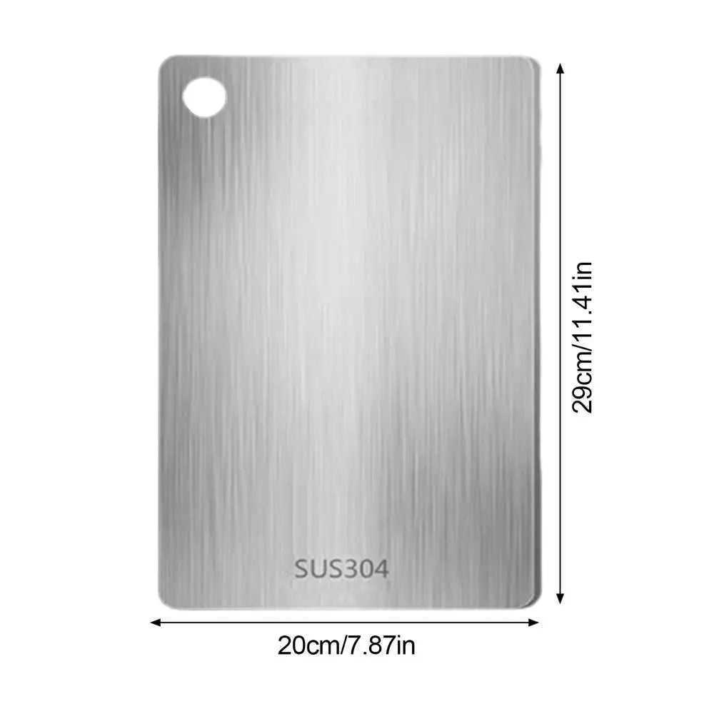 Cutting Board Double-Sided Metal Cutting Board Easy Grip Baking Board for Countertop Kitchen Tool for Meat Fruits Vegetables Oasis Select 20x29cm