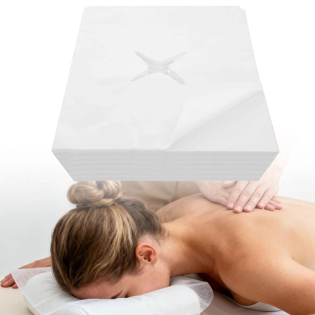 100/200 PCS Disposable Face Cradle Covers Face Cradle Covers Soft Massage Bed Sheet Spa Chairs Lash Beds Beauty Salons Oasis Select