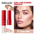Lakerain 2 IN1 Concealer Fuzzy Stick Hydration Long Lasting Coverage Blemishes Conceals Dark Circles Liquid Concealer Cosmetics Oasis Select Rosy Cool