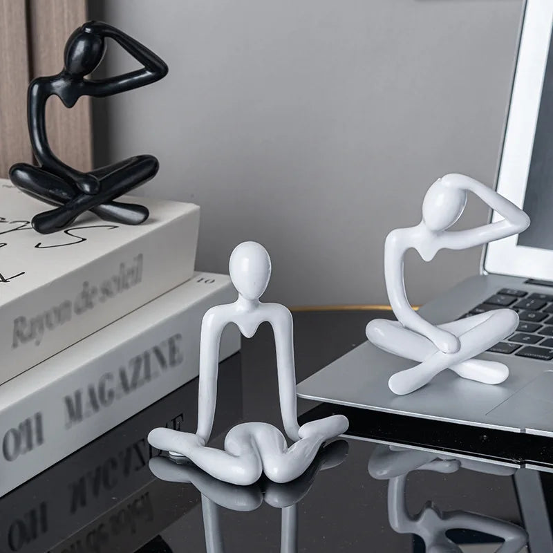 Abstract Figure Thinkers Plastic Crafts Cute Little Ornaments Room Decorations Oasis Select
