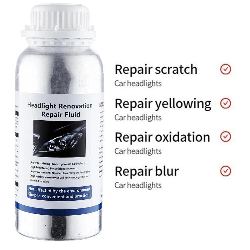 Car Headlight Polish Restoration Kit Car Headlamp Repair Renovation Kit 50ml/100ml Headlights Liquid Polymer Clean Auto Tool Set Oasis Select
