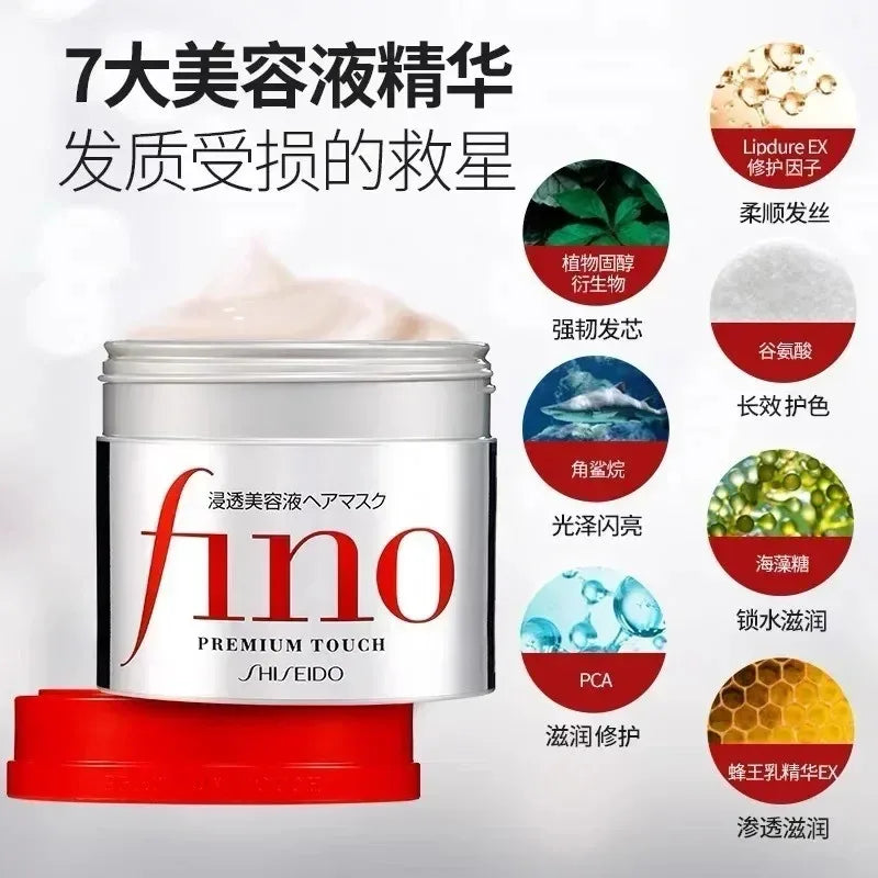 Fino Shampoo, Conditioner & Hair Mask – Frizz & Oil Control Hair Care Set Oasis Select