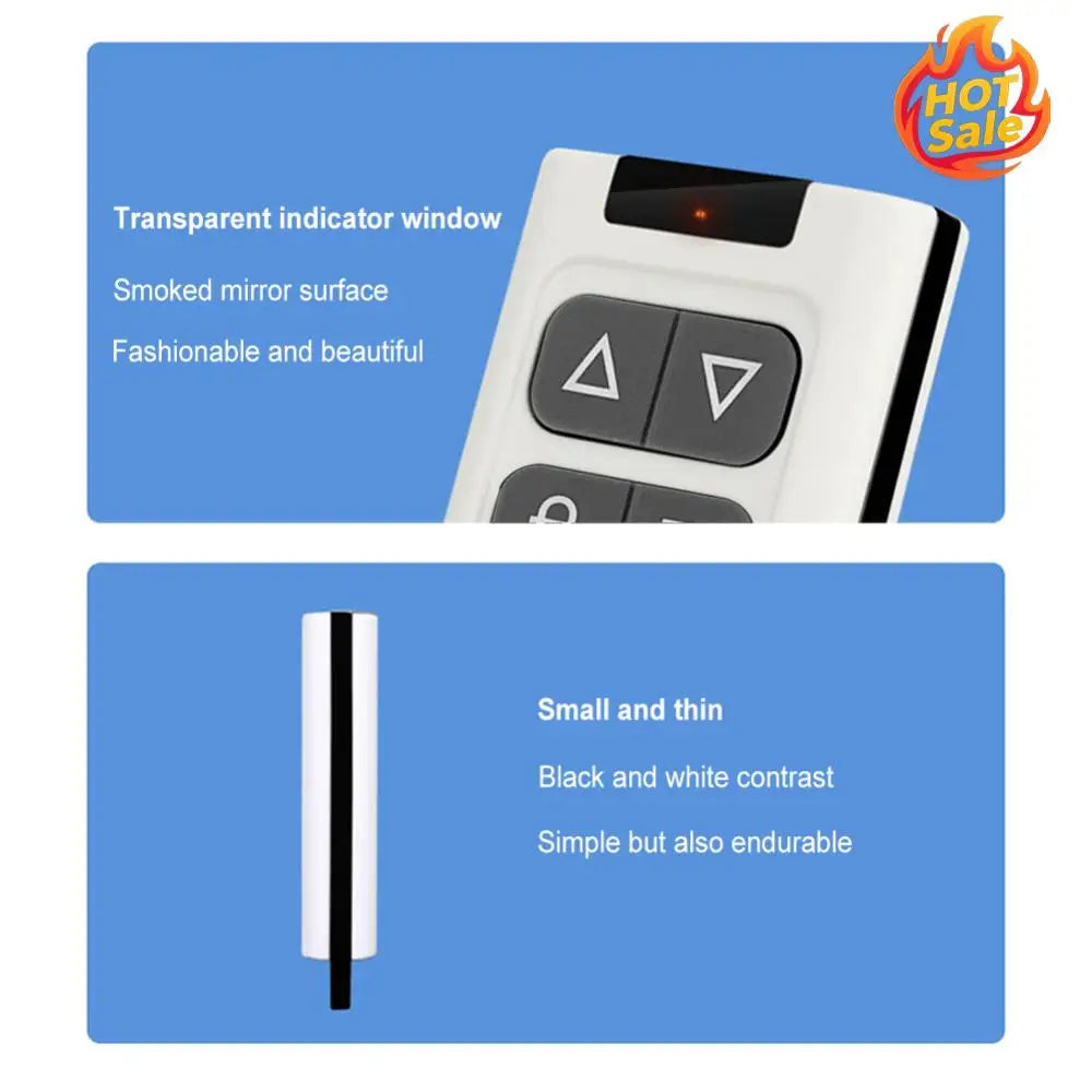DC 12V Copy Remote Control Universal 433.92MHz Garage Gate Remote Control 1 Channel Duplicator Remote Control for Electric Door Oasis Select