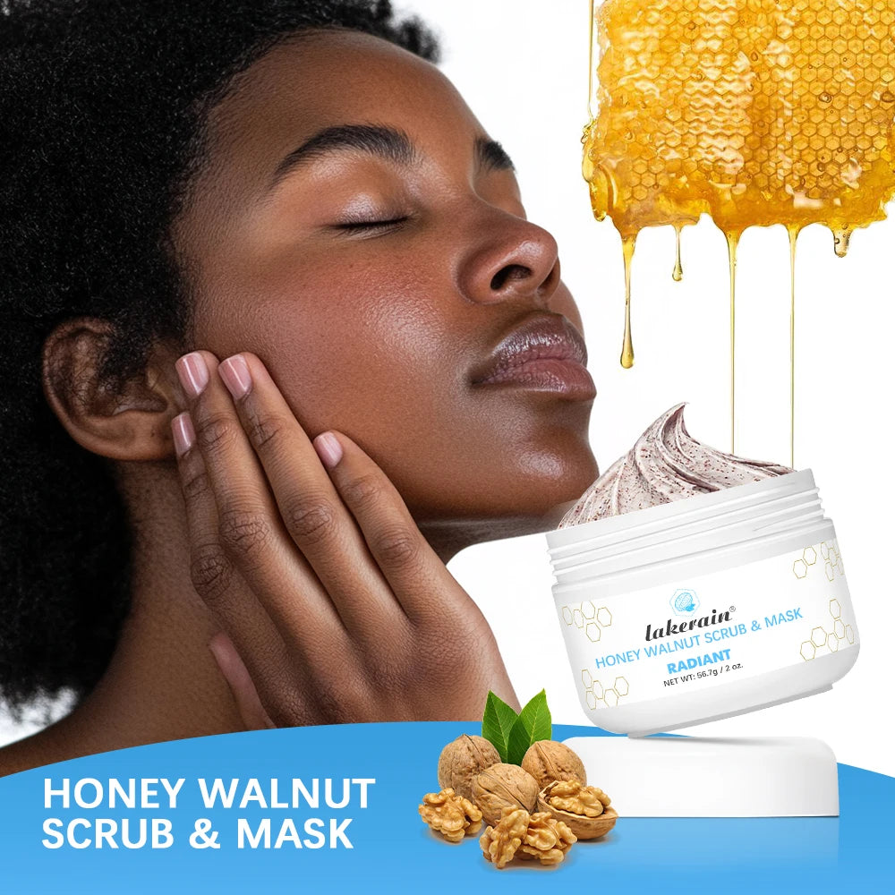 Facial Scrub & Mask Moisturizing Nourishing Skincare Facial Scrub For Honey Walnut Face Cream Facial Exfoliants Skin Care Oasis Select
