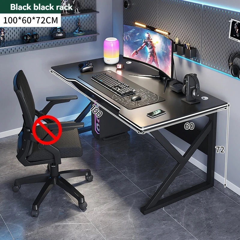 Computer desk, home desk, student learning desk, simple gaming desk, e-sports desk, workbench, office desk Oasis Select Black Type B