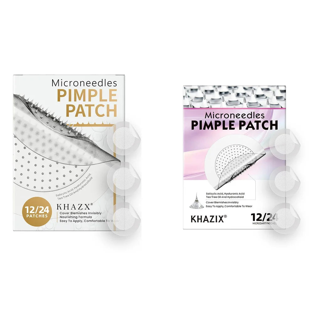 12/24pcs Acne Microneedle Patches For Overnight Use,Hydrocolloid Technology Dissolves Blemishes, Invisible Skin Care 0.2mm Oasis Select