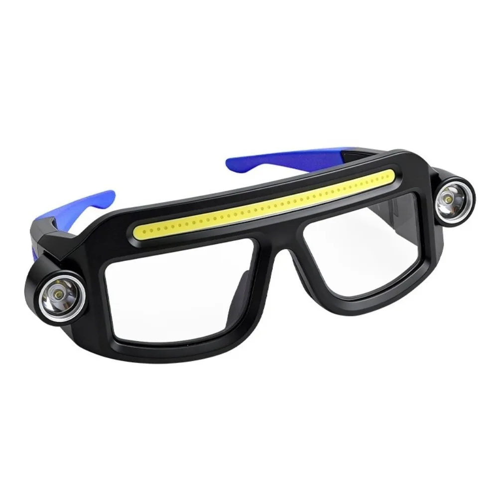 5-Mode LED Headlamp Glasses | Waterproof Outdoor Cycling Light