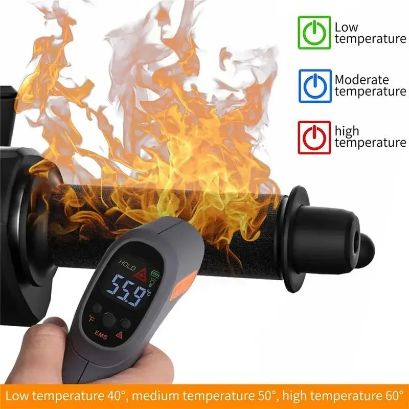 Winter Motorcycle Electric Heating Handle Grip 12V Intelligent Heated Handlebar Grip Cover With 3 Gear Control For Motorcycle Oasis Select