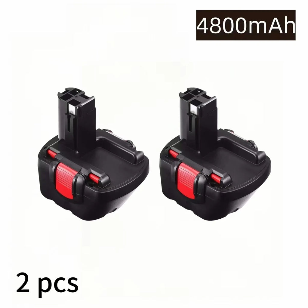 For BOSCH 12V Power Tool Battery for BAT043 BAT045 BAT120 GSR 12 VE-2 2607335709 2607335557 NiMH Battery 4800mAh 6800mAh 9800mAh Oasis Select 4800mAh 2pcs