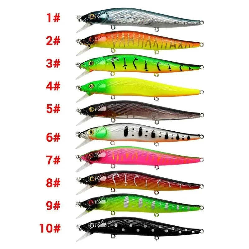 1/2pcs Fishing Lure 11.5cm/14g Minnow Crankbait Wobblers 3D Eyes Perch Artificial Bait Pike Carp Bait Swim Bait Fishing Pesca Oasis Select