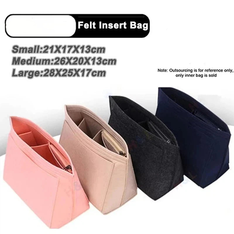 Felt Purse Organizer Insert | Handbag Liner & Shape Support