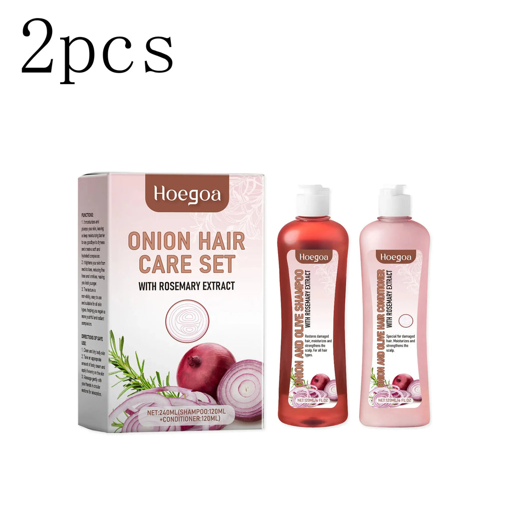 HOEGOA Onion & Rosemary Shampoo Set for Dry Frizzy Hair Hair Care Set Oasis Select 2sets