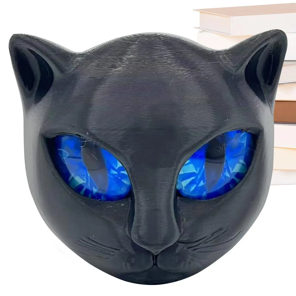 Cat Statues Home Decor Small Cat Figurines Cute Kitten Animal Ornament Souvenir for Bookshelf Bedside Table Halloween Friend Oasis Select