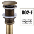 Brass Modern Round Bottle P trap 1 1/4, Sink Drain Pipe P trap Kit Antique with Pop up Drain Oasis Select X02-F
