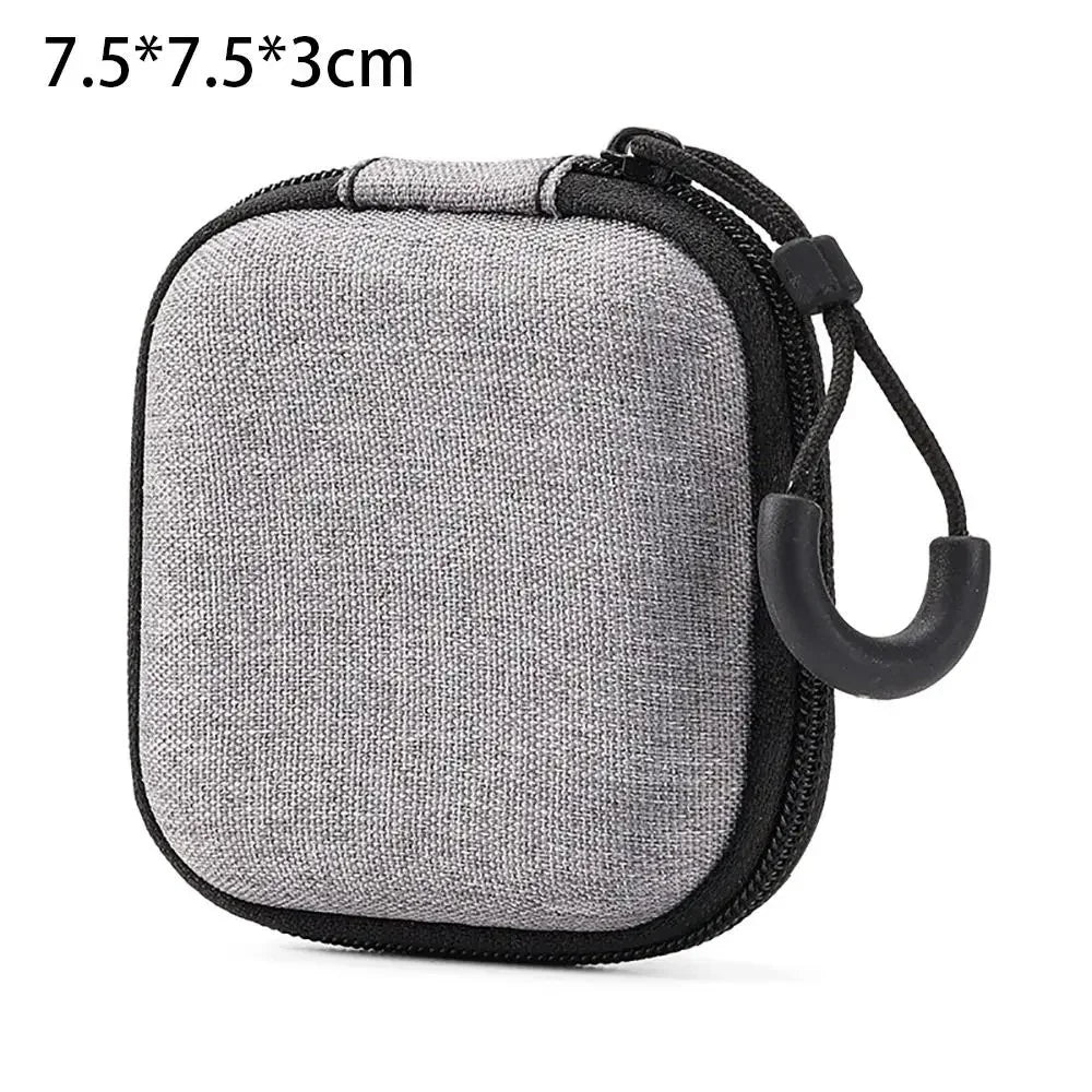 1Pc EVA Storage Bag Earphone/Phone/Charging Cable Pouch Carrying Bag Mini Zipper Earphone Case Portable Digital Accessories Oasis Select 7.5x7.5x3cm