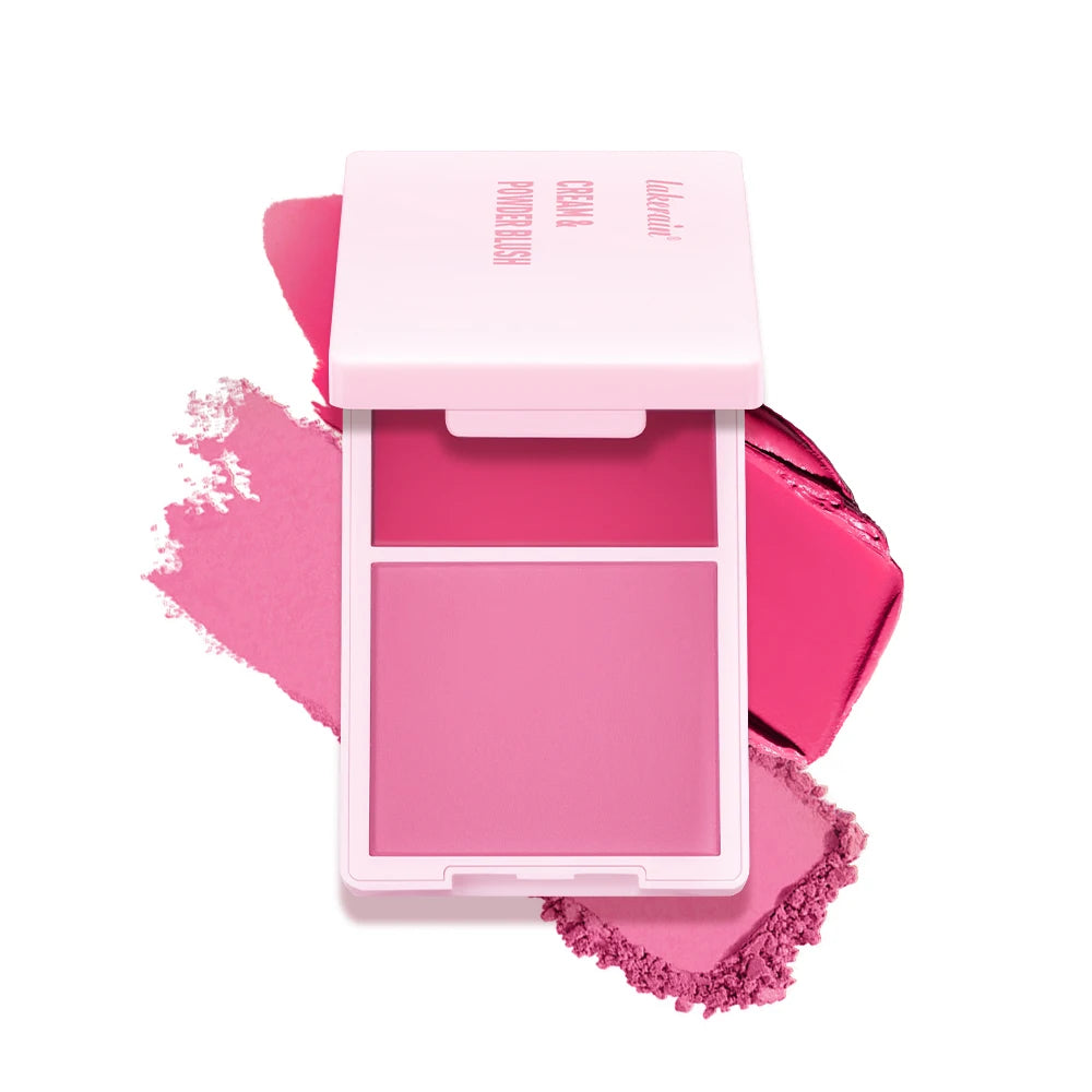 Lakerain Cream & Powder Blush Duo – 5 Shades High Pigment