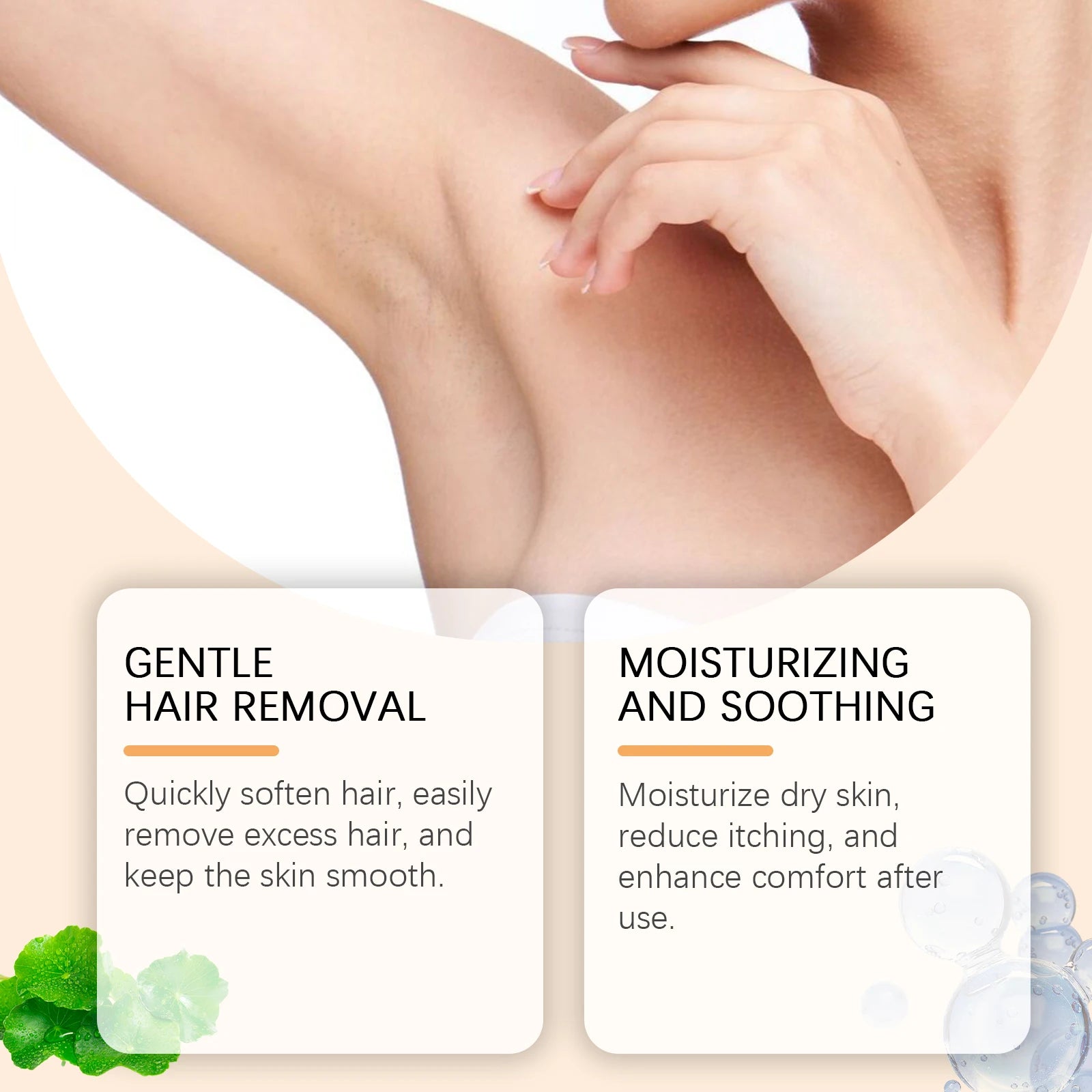 Painless Hair Removal Cream – Face, Body & Underarms Depilatory Cream Oasis Select