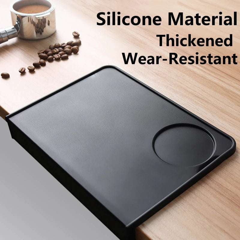 Coffee Tamper Mat Food Grade Nonslip Silicone Flat And Corner Press Powder Pad Espresso Coffee Tamping Rest Holder Tools Oasis Select