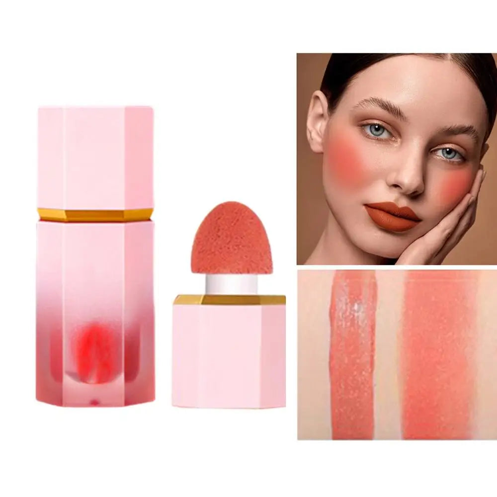 Cheek Liquid Blush With Cushion Liquid Illuminator Face Highlighter Long Lasting Natural Skin Tint Face Blush Wand Creamy Blush Oasis Select 06 China Mainland
