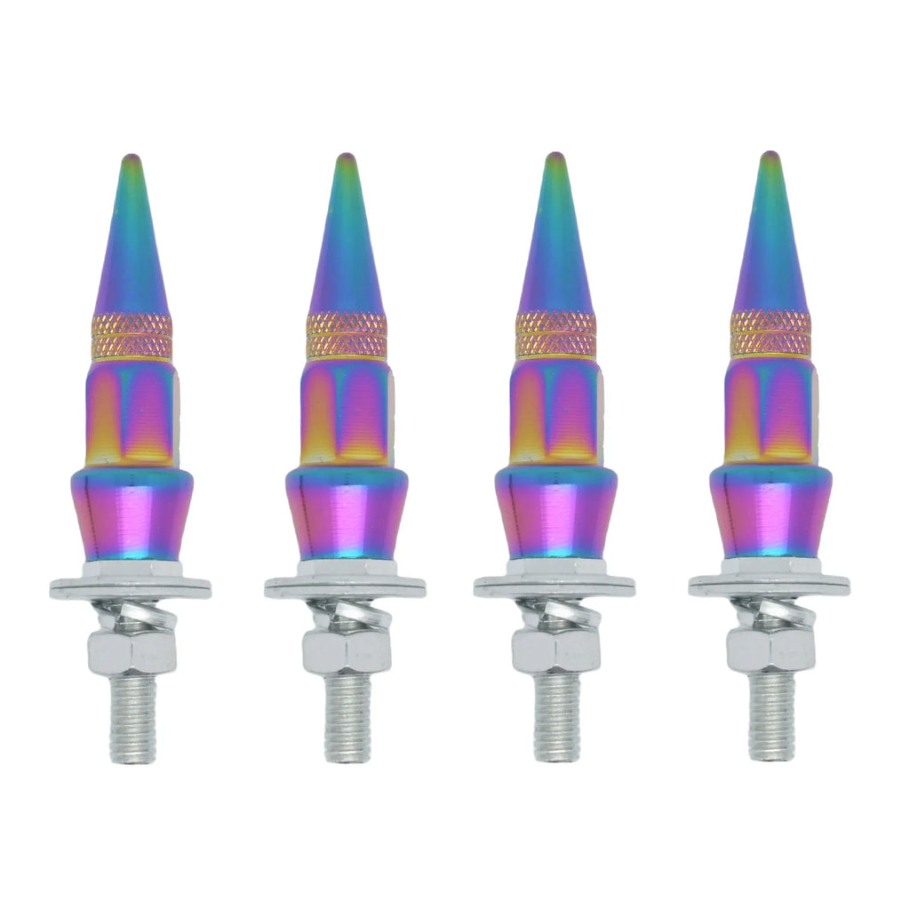 Car license plate universal, motorcycle universal, frame screw modified M6 for license plate holder screw aperture pointed hat Oasis Select 4pcs 2