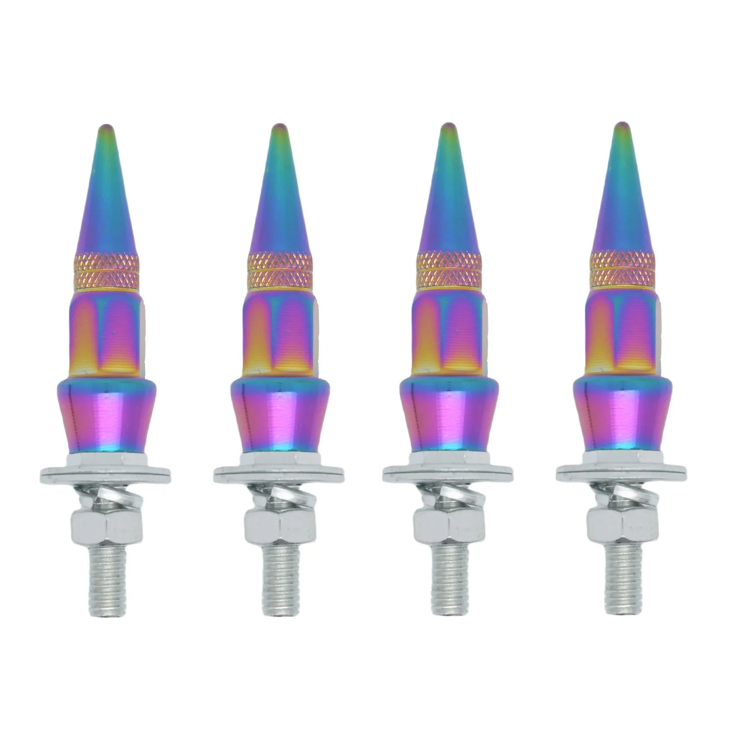 Car license plate universal, motorcycle universal, frame screw modified M6 for license plate holder screw aperture pointed hat Oasis Select 4pcs 2