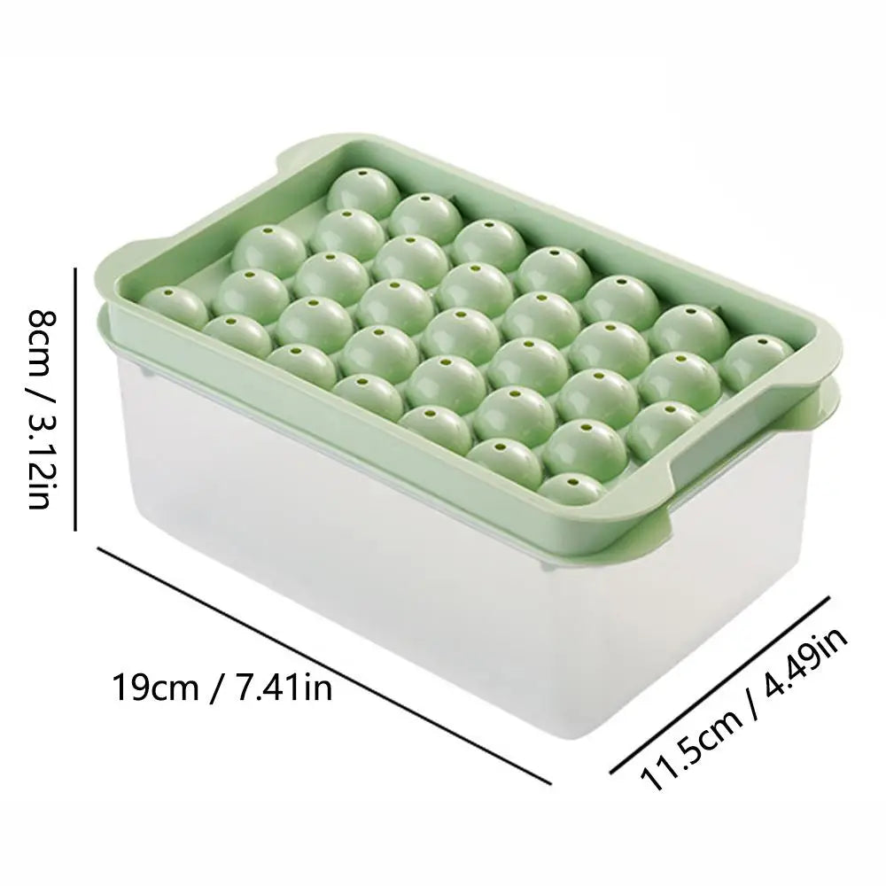 3-Piece Food Grade Ice Cube Tray Set with Storage Container
