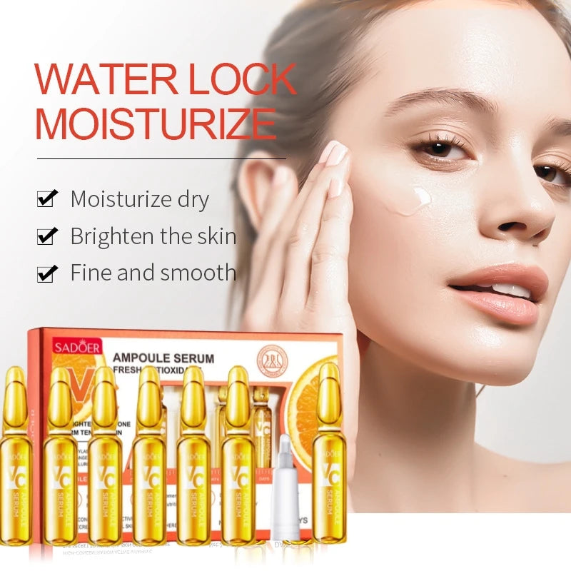 SADOER Vitamin C Ampoule Essence 7x2ml – Brightening Serum Vitamin C Face Serum Oasis Select