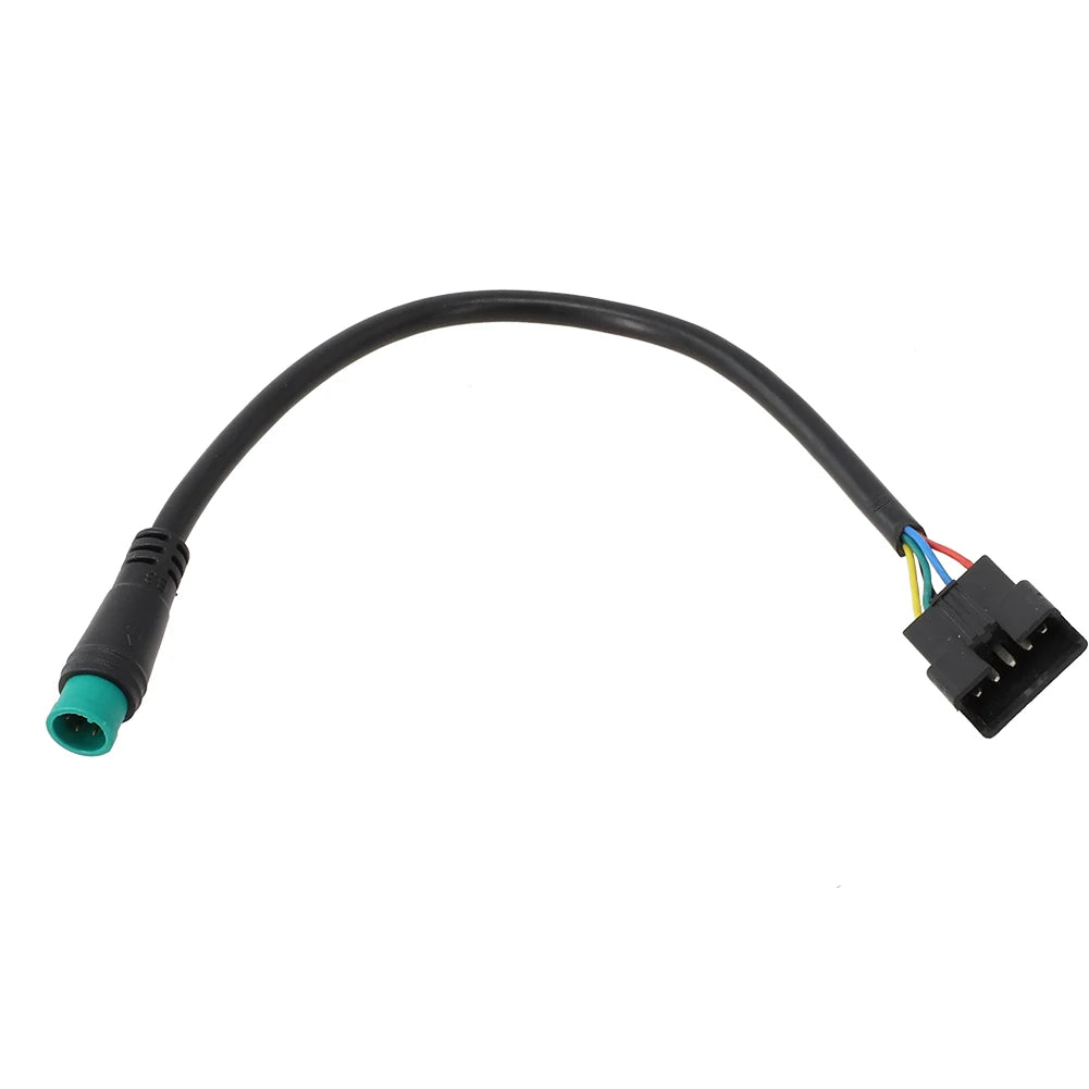 Electric Bicycle Adapter Cable 19cm Long 1Pcs Black Electric Bicycle Instrument For KT Display Waterproof To SM Oasis Select