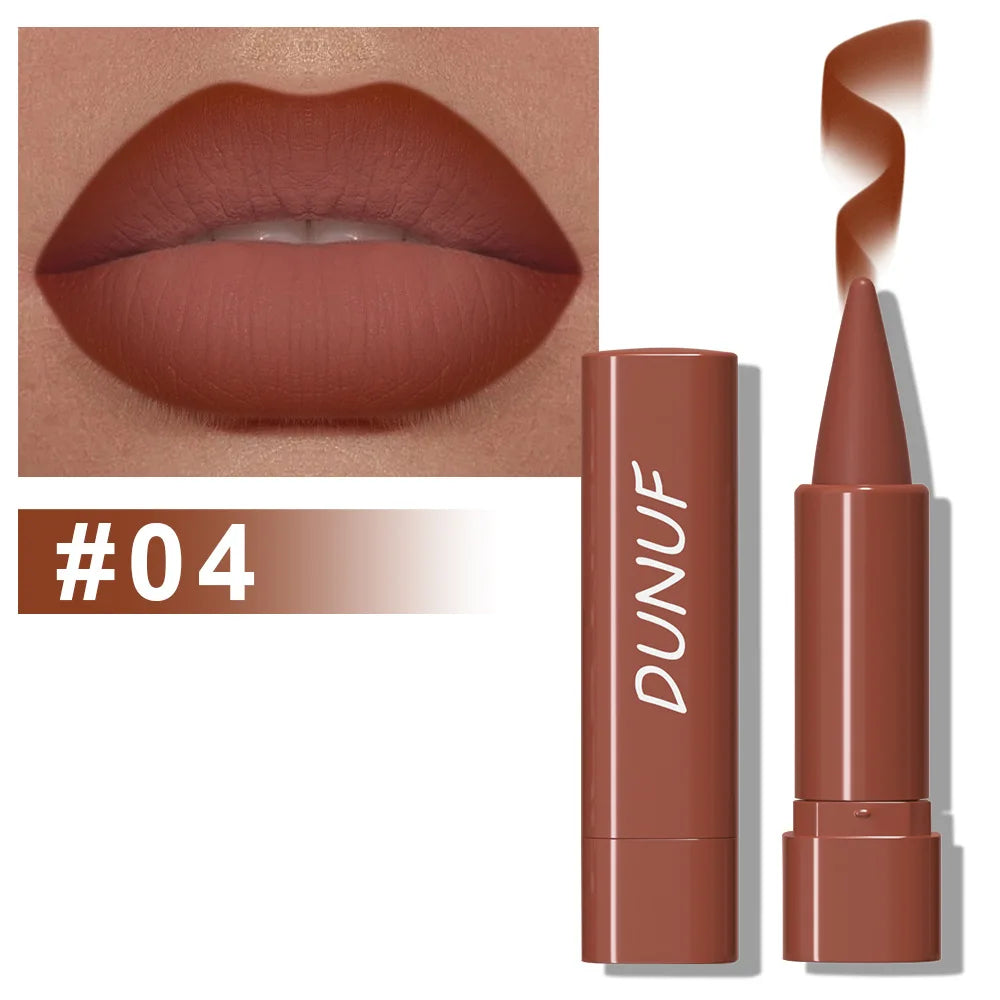 DUNUF Matte Velvet Lip Liner – 9 Colors, Waterproof & Long-Lasting
