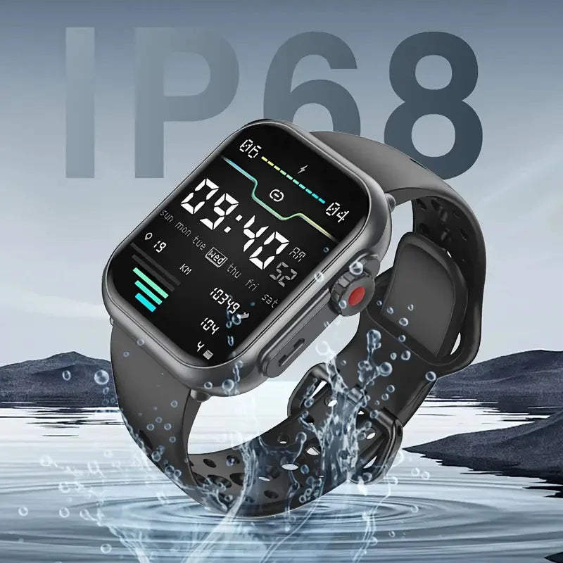BOXUXING 1.85" AMOLED Smart Watch – Bluetooth Call, GPS, IP68