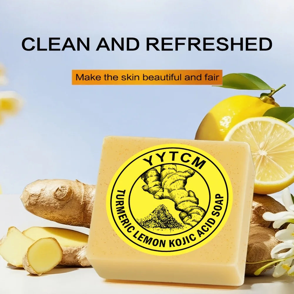 Turmeric Lemon Kojic Acid Exfoliating Scrub Soap 65g Exfoliating Scrub Soap Oasis Select
