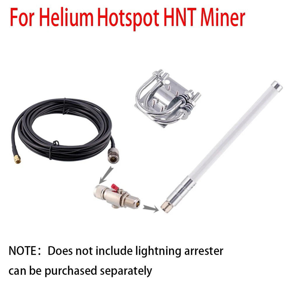 Outdoor For LoRa Antenna 8dBi Gain Fiberglass Compatible with For Helium Hotspot HNT Miner 860 930MHz Frequency Range Oasis Select
