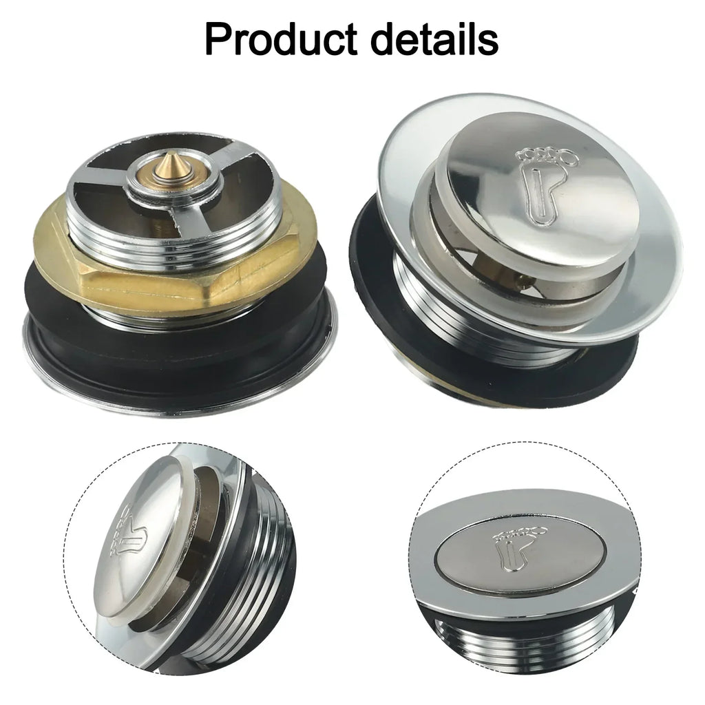 1/2x Bathroom Drian Up Shower Tub Bathtub Waste Drain Floor Drain Home Accessories Kitchen Replacement Part Oasis Select