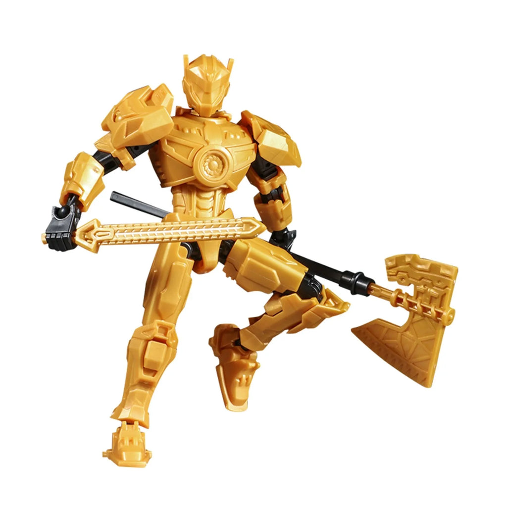 New 3d Printed T13 Mechwarrior Project Action Figure Toys Dummy 13 Multi-Jointed Movable Custom Accessories Gift Toys Oasis Select Gold One Size