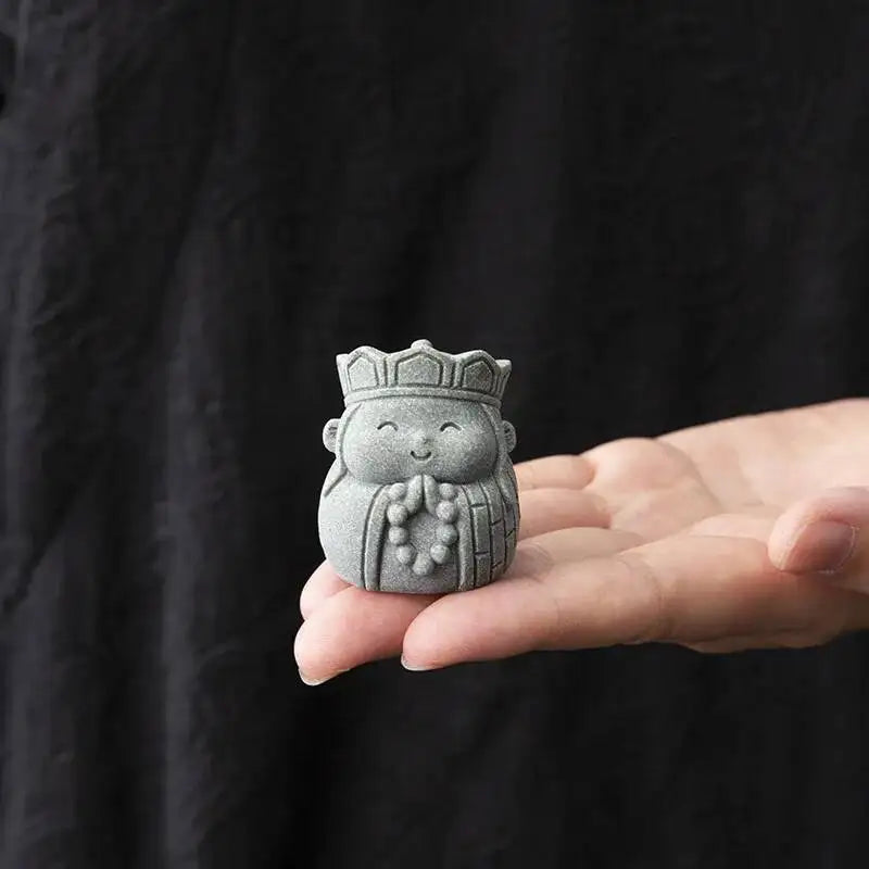 4pcs Desktop Figures Tea Pet Cultural And Creative Small Ornaments Scenery Oasis Select