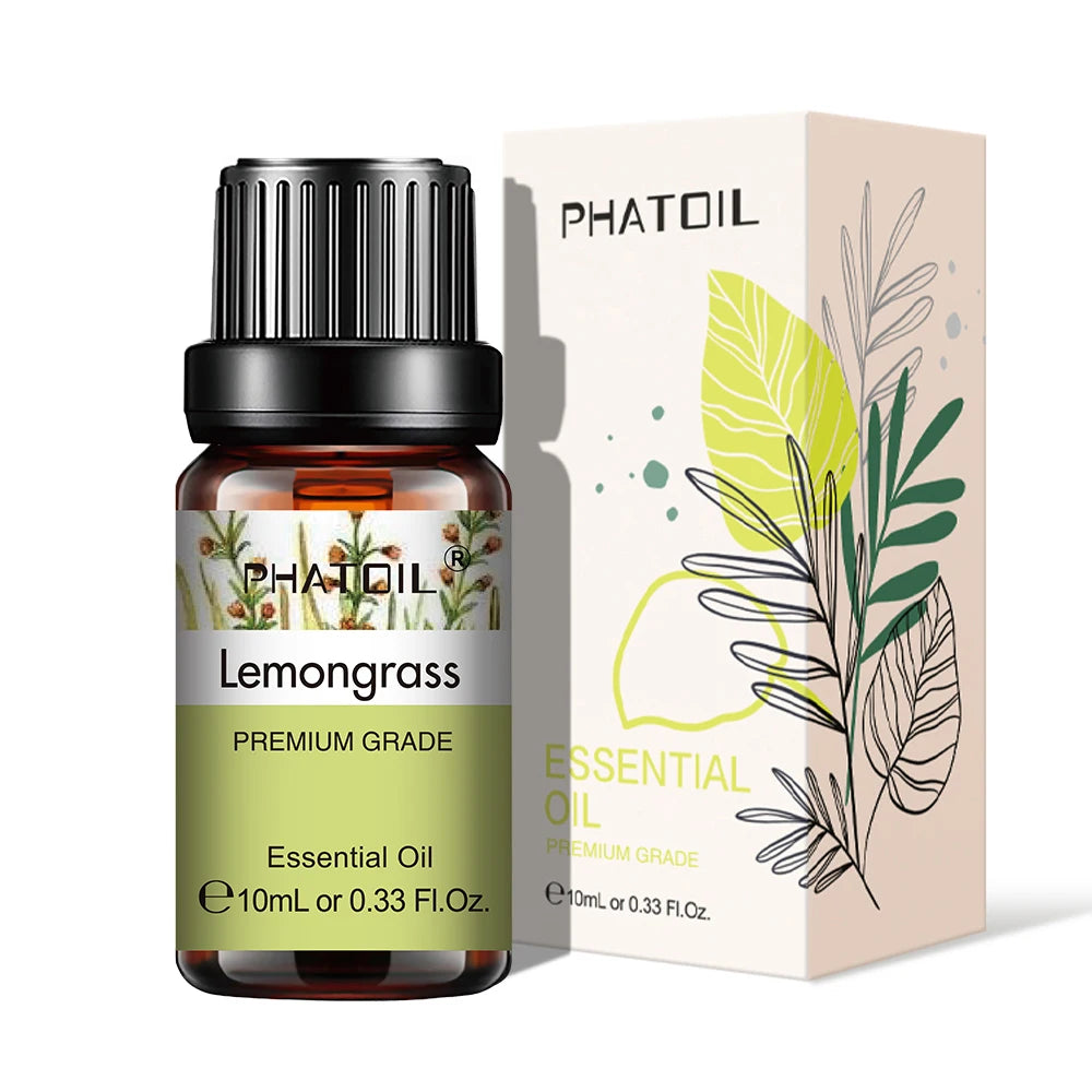 PHATOIL 10ml Pure Natural Essential Oils for Diffuser & Aromatherapy