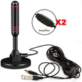 Indoor/Outdoor Digital TV Antenna with Sucker Mount Explosions Ground Wave DTMB Antenna for Household DVB-T Reception Oasis Select black