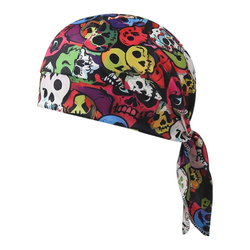 Fashion Accessory Breathable Hijab Caps Quick Dry Elastic Pirate Hat UV Protection Comfortable Bandana Headscarf Sports Oasis Select Style 3