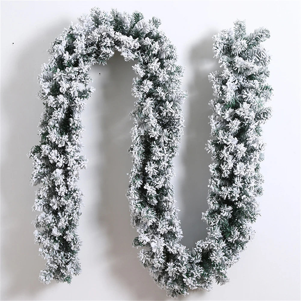For Weddings Flexible Decoration Garland 270CM Christmas Wreath Artificial Christmas Garland Decorative 8.8 Feet Long Oasis Select B China Mainland