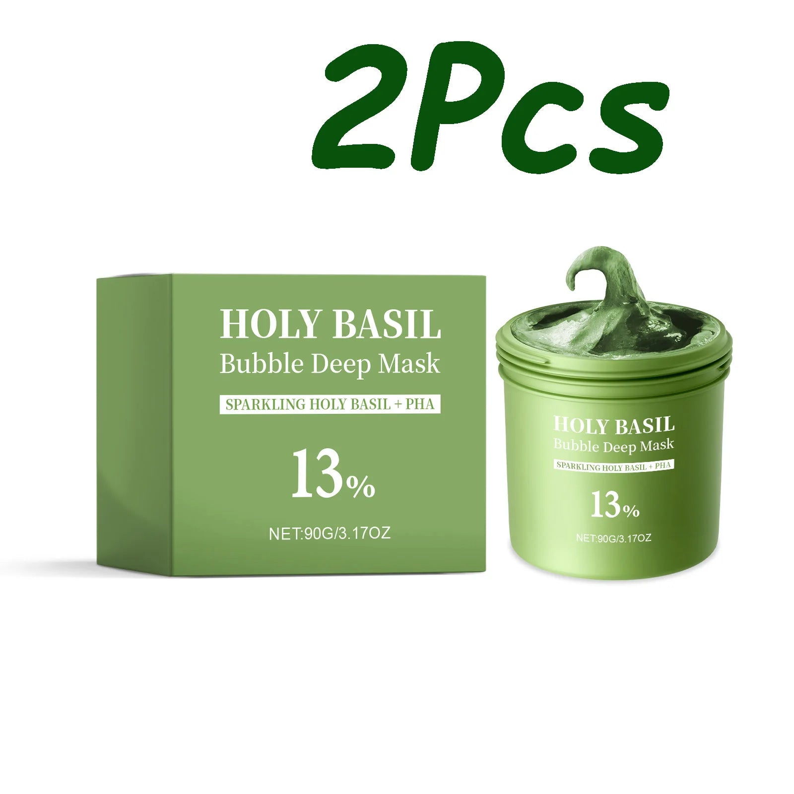 Hoygi Basil Bubble Mud Mask – Blackhead & Pore Cleanser 90g Bubble Clay Mask Oasis Select 2 x 90g Boxed