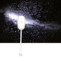 LED Car Atmosphere Projector Light Mini Galaxy Starry Sky Ambient Lamp Romantic Saturn Star Light for Bedroom Car Roof Decor Oasis Select White Galaxy