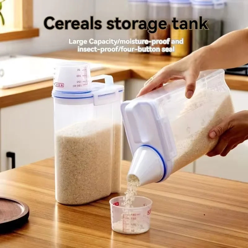 Moisture-proof Grain Jar Rice Jar Grain Storage Box Pet Food Bucket Storage Jar Sealed Bucket Filled Rice Bucket Oasis Select