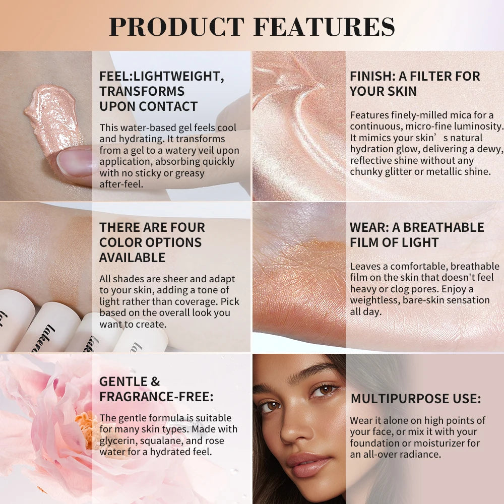 Pre Makeup Brightening Essence Deep Moisturizing Long Lasting Brightening Skin Used for All Skin Types Mixed Use with Cosmetics Oasis Select