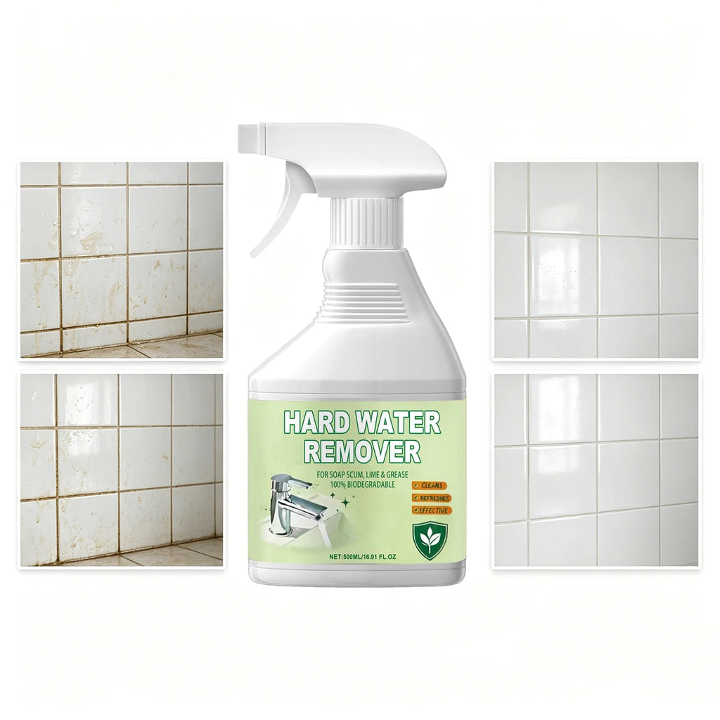 Hard Water Remover Spray Quickly Dissolves Stubborn Limescale for Sinks Faucets Shower Doors and Tiles Restores Shine Home Care Oasis Select