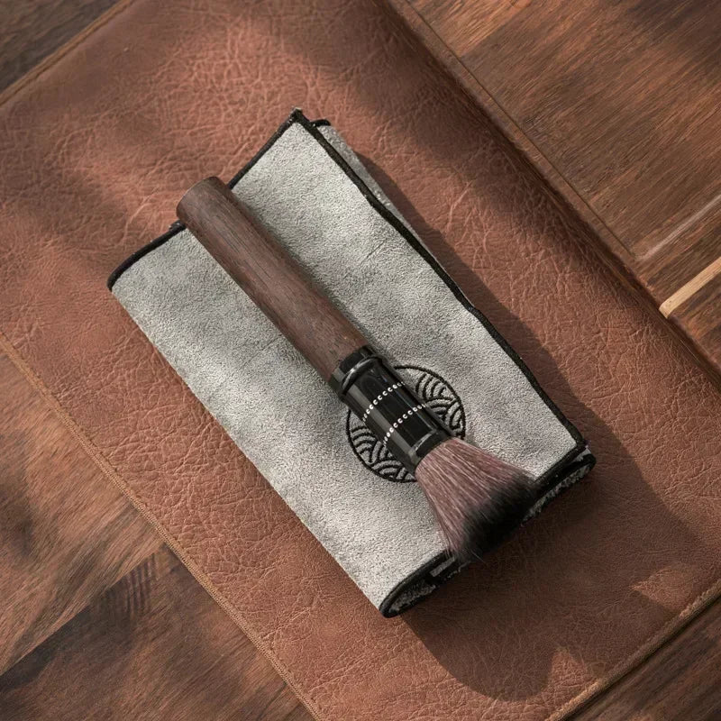 Water Absorption Tea Towel Tea Cloth Thickened Coffee Table Cloth Zen Teaware Towel Cotton Linen Rag Pad Tea Table Accessories Oasis Select
