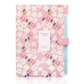 Expandable Desk Organizer A4 Size 5 Pockets File Holder File Folder Document Organizer Floral File Folders Accordion Folder Oasis Select Pink
