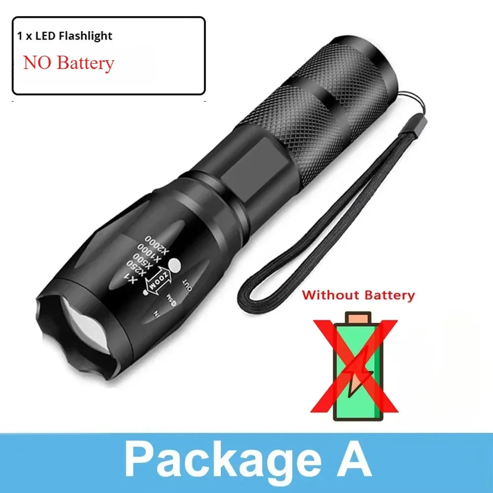 NEWBIRTH 1200 Lumen LED Flashlight – 5 Modes, Zoomable Torch