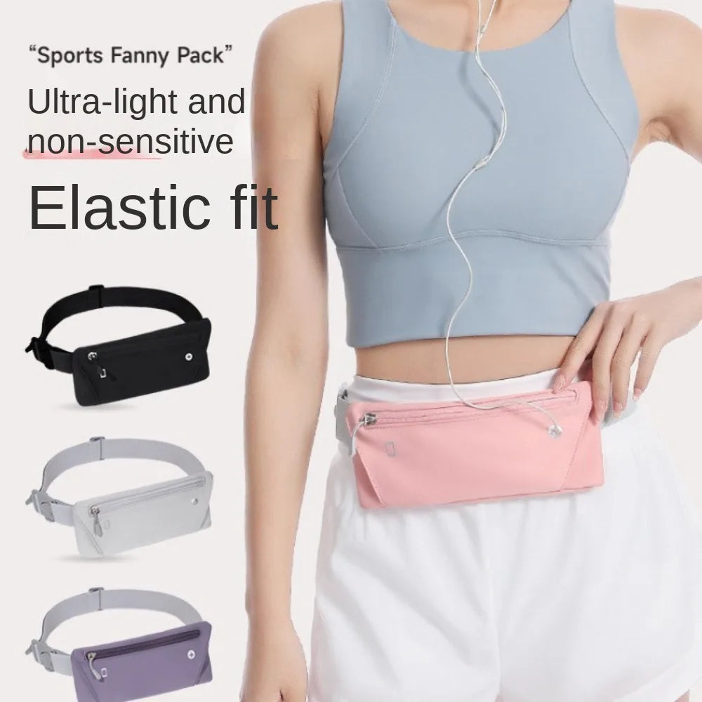 Ultra-Thin Sport Mobile Waist Bag Close Fitting High Elastic Running Waist Bag Multifunctional Lightweight Sports Phone Bag Oasis Select