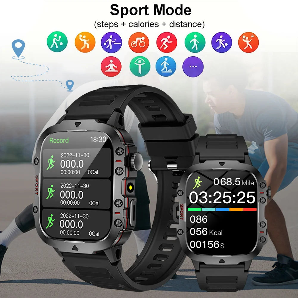ERUN Smartwatch – Wireless Calling, Sports Tracker, HD Screen